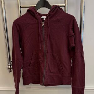 James Perse Burgundy Hoodie
